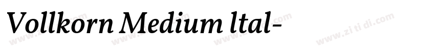 Vollkorn Medium ltal字体转换 Vollkorn Medium ltal字体转换
